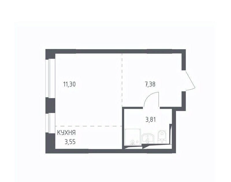 квартира г Москва п Рязановское метро Остафьево ул Логинова 1к/2 фото 1