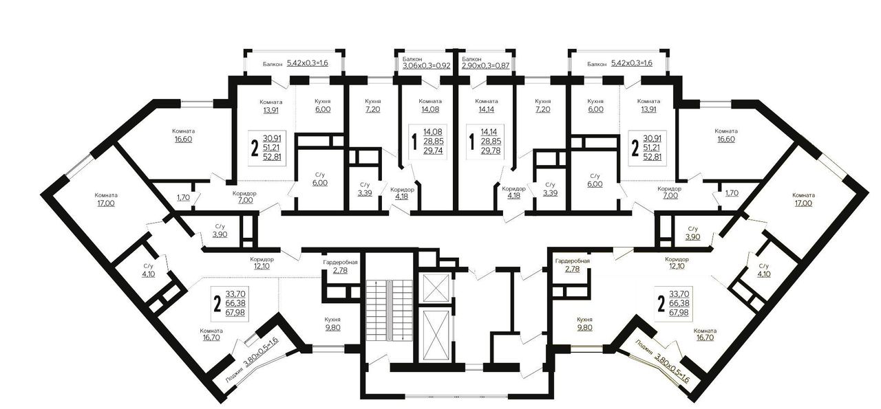 квартира г Краснодар р-н Прикубанский ул 3-я Трудовая 1 фото 2