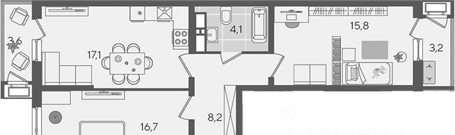 квартира г Краснодар р-н Карасунский ул Новороссийская 102/4 фото 1