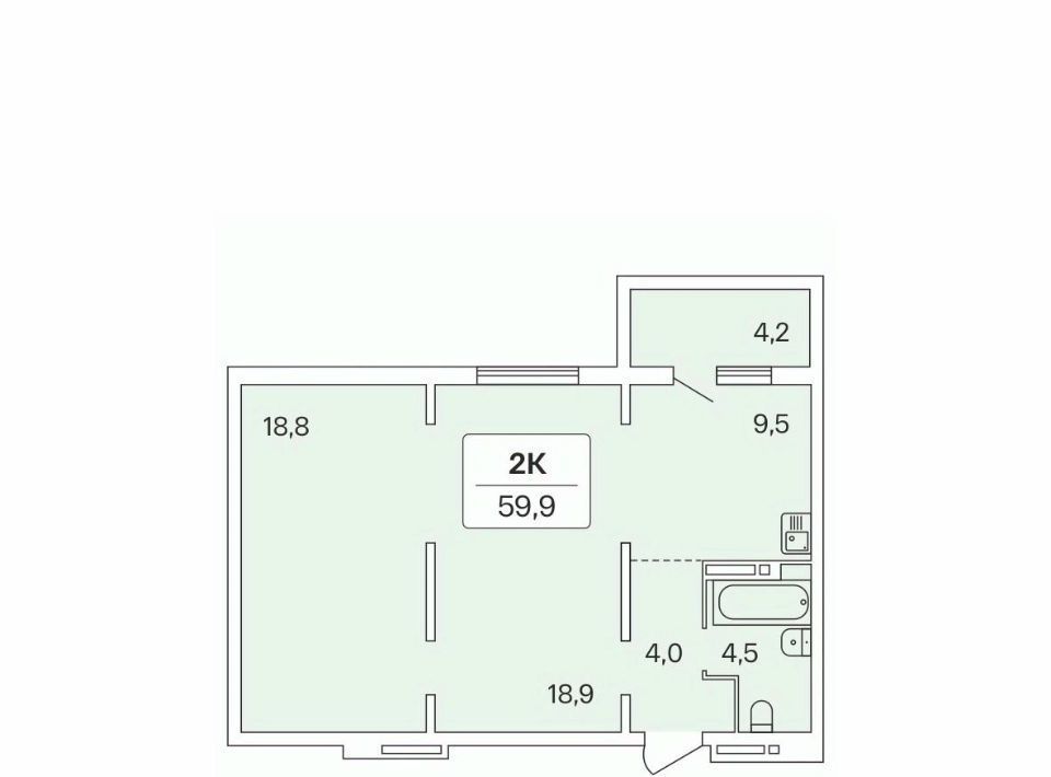 квартира г Новосибирск Заельцовская ул Игарская 19/1 фото 1