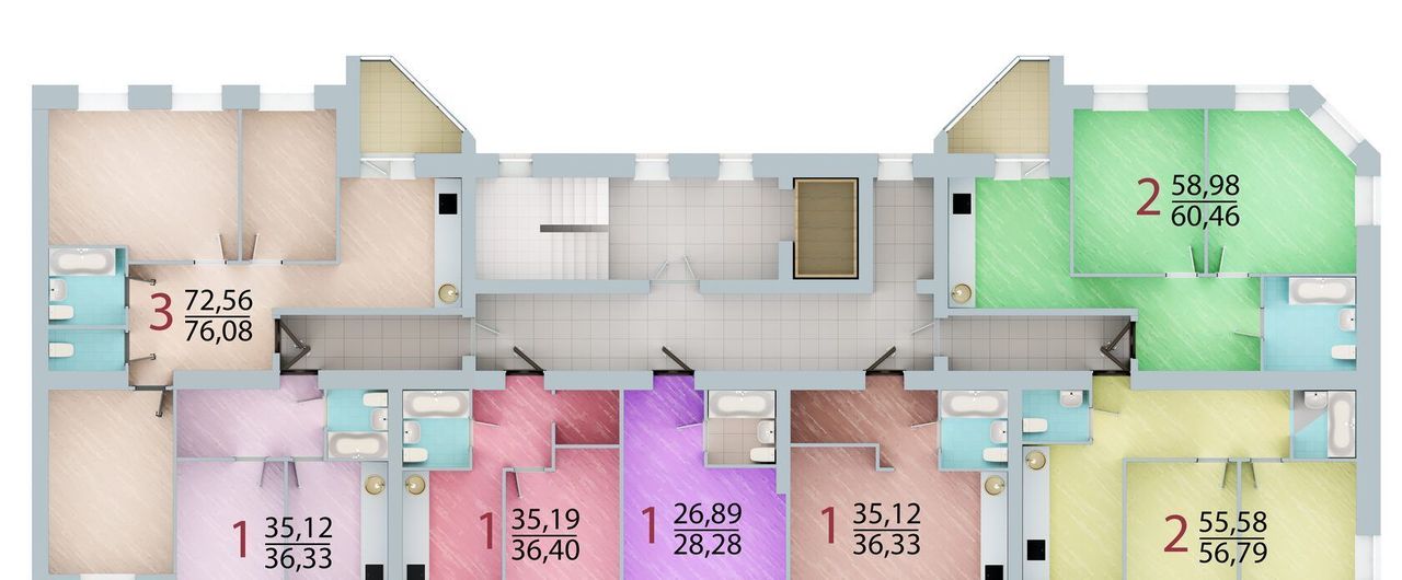 квартира г Омск р-н Кировский ул 3-я Енисейская 28/1 фото 2