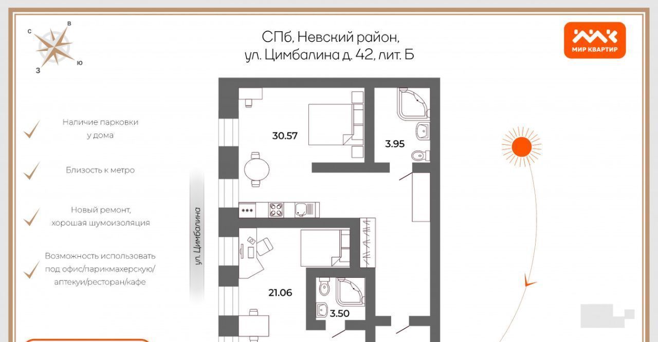 свободного назначения г Санкт-Петербург метро Ломоносовская ул Цимбалина 42 фото 2