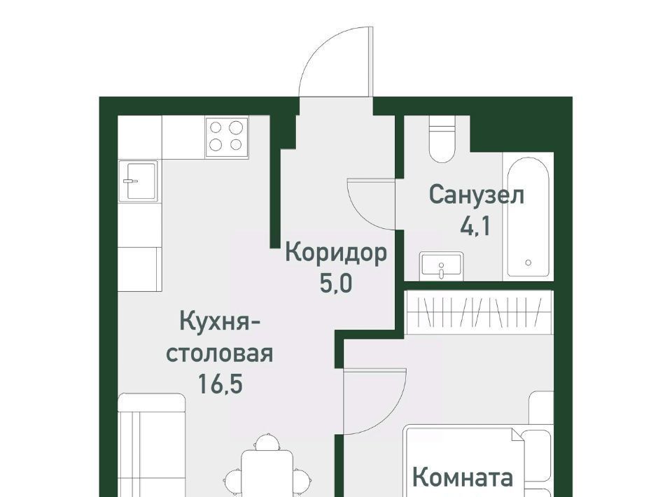 квартира п Западный р-н мкр Привилегия ул Спортивная 20 Кременкульское с/пос фото 1