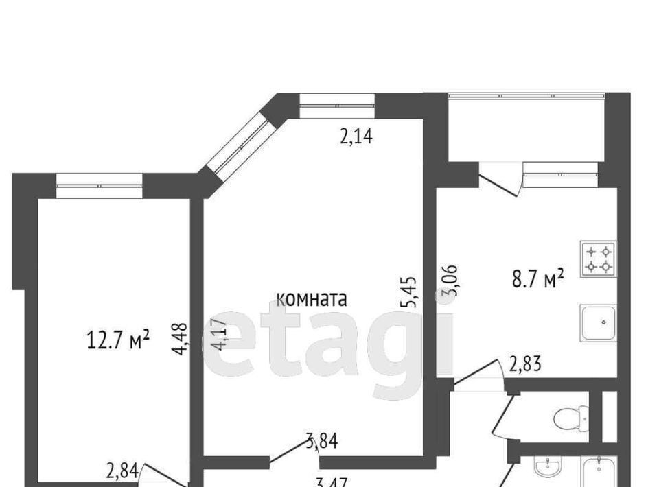 квартира г Надым ул Заводская 5 фото 13