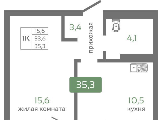 квартира г Красноярск р-н Октябрьский ул Норильская с 2 фото 1