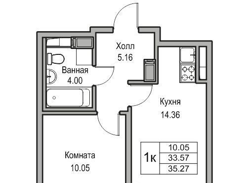 квартира г Санкт-Петербург ул Ивинская 1к/1 Беговая фото 1