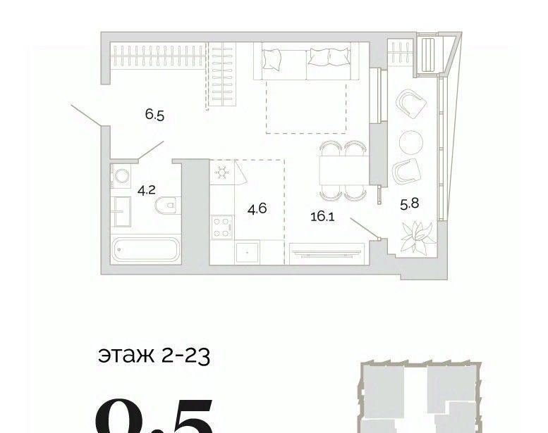 квартира г Пенза р-н Первомайский проезд Свердлова 2-й 4 фото 1