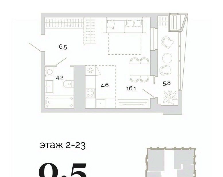 квартира г Пенза р-н Первомайский проезд Свердлова 2-й 4 фото 1