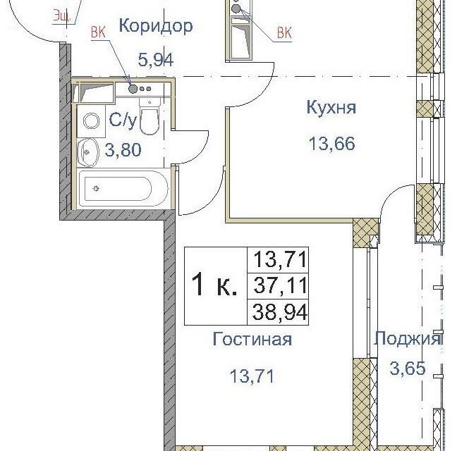 квартира г Санкт-Петербург ул Студенческая 14к/1 Приморский район фото 2