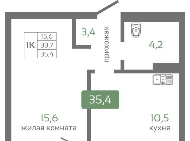 квартира г Красноярск р-н Октябрьский ул Норильская с 2 фото 1