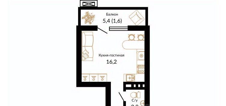 квартира г Краснодар р-н Прикубанский ЖК «Краснодар» ул. Даниила Смоляна, 71 фото 1