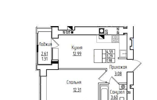 квартира г Калининград р-н Ленинградский ул Согласия 53б фото 1