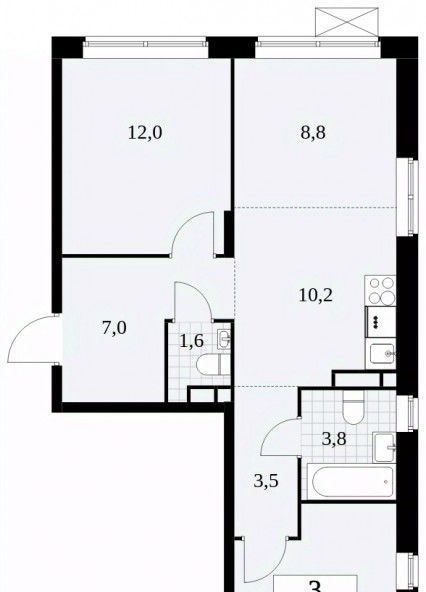 квартира г Москва п Сосенское ЖК Прокшино 6к/2 метро Прокшино фото 1