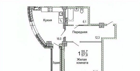 квартира г Владивосток п Трудовое ул Мандельштама 7к/1 фото 1