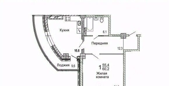 квартира г Владивосток п Трудовое ул Мандельштама 7к/1 фото 1