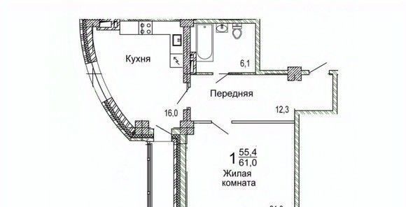 квартира г Владивосток п Трудовое ул Мандельштама 7к/1 фото 1