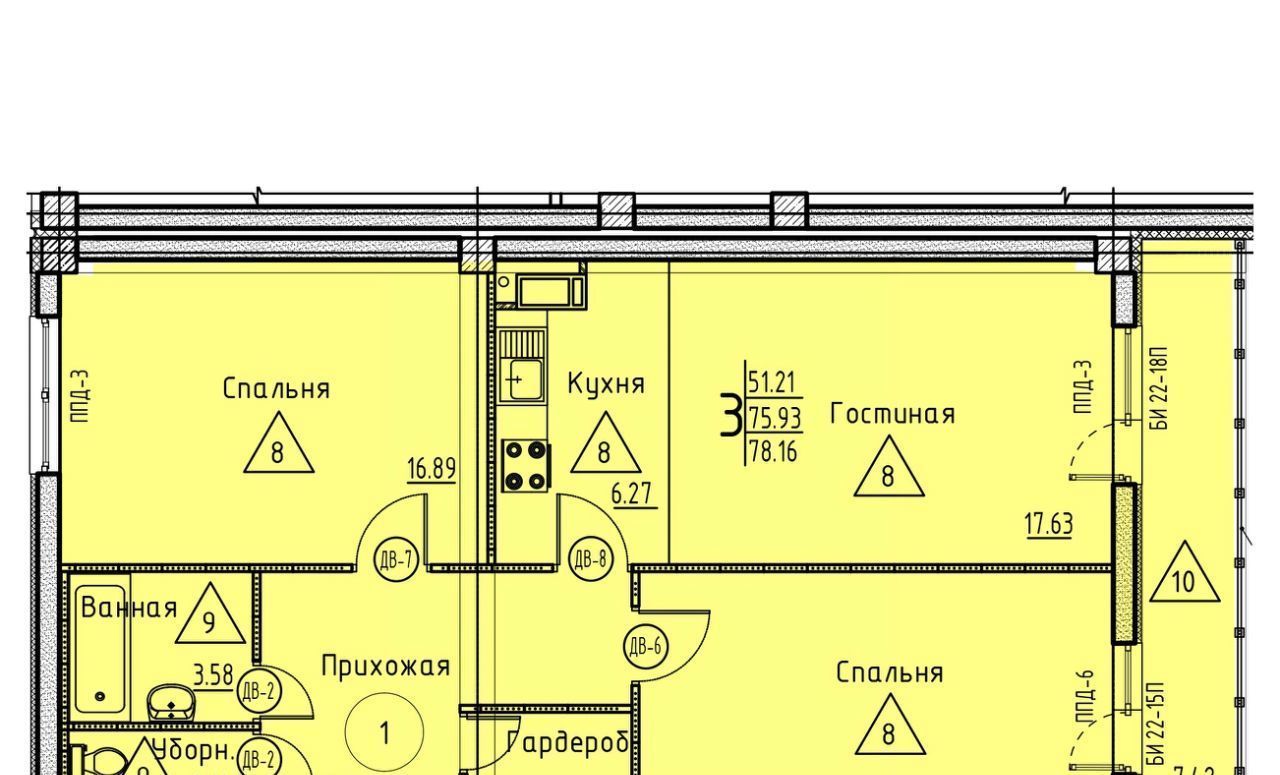 квартира г Пенза р-н Октябрьский ул Генерала Глазунова с 11 фото 1