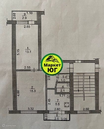 квартира р-н Абинский г Абинск ул Интернациональная 41 фото 2