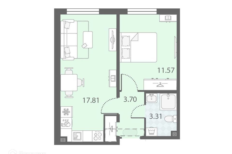 квартира г Санкт-Петербург ул Маршала Казакова 21 Красносельский район фото 1