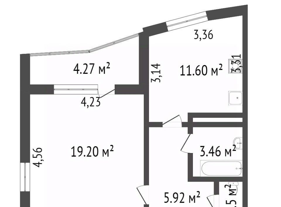 квартира г Новый Уренгой мкр Мирный 1/6а фото 27