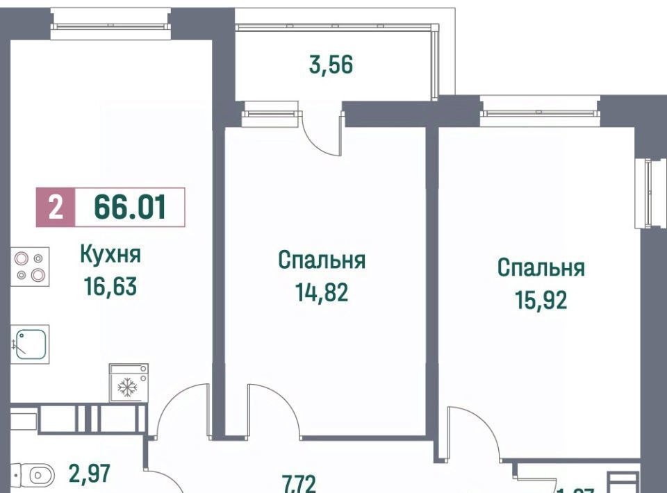 квартира р-н Всеволожский г Мурино пр-кт Ручьевский 1/24 Девяткино фото 1