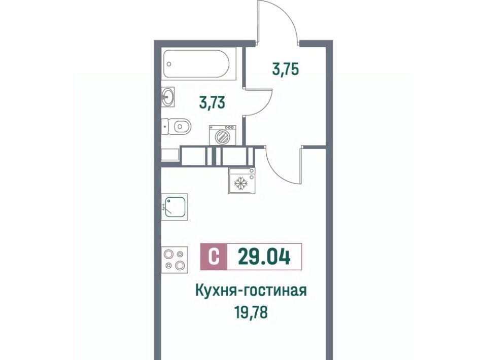 квартира р-н Всеволожский г Мурино пр-кт Ручьевский 1/24 Девяткино фото 1