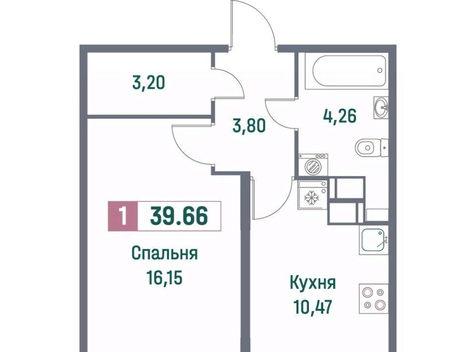 квартира р-н Всеволожский г Мурино пр-кт Ручьевский 1/24 Девяткино фото 1