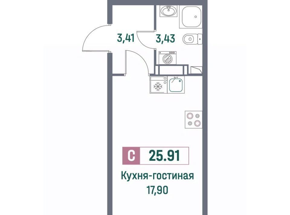 квартира р-н Всеволожский г Мурино ЖК «Фотограф» Девяткино фото 1