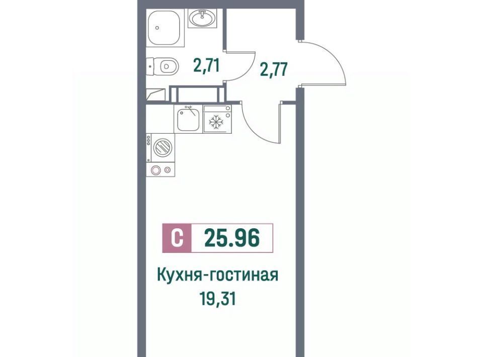 квартира р-н Всеволожский г Мурино ЖК «Фотограф» Девяткино фото 1