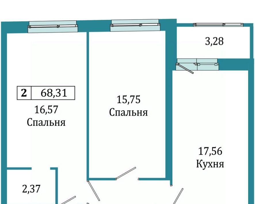 квартира р-н Всеволожский г Мурино ул Екатерининская 16/5 Девяткино фото 1