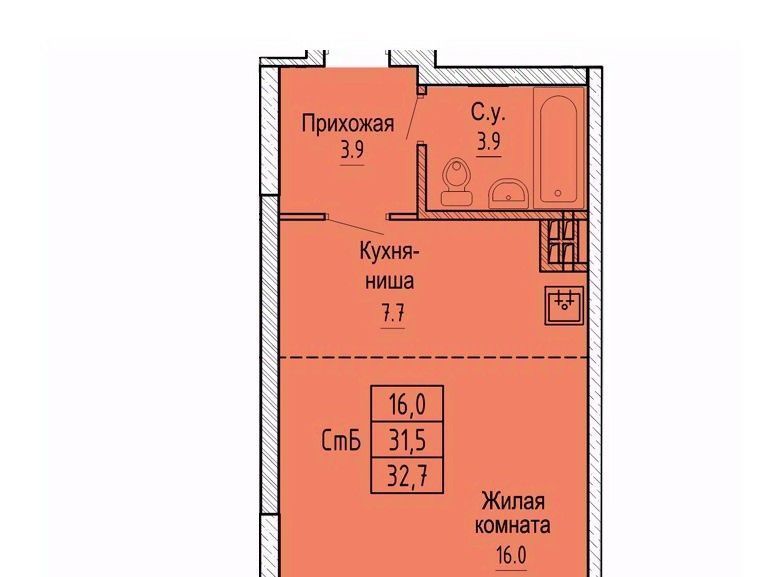 квартира г Новосибирск ЖК «Новые Матрёшки» Площадь Маркса фото 1