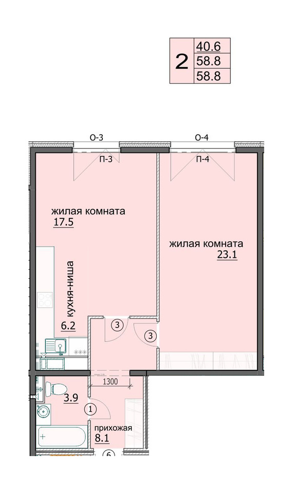 квартира г Пенза ул Ульяновская 91 Пенза, Октябрьский район фото 2