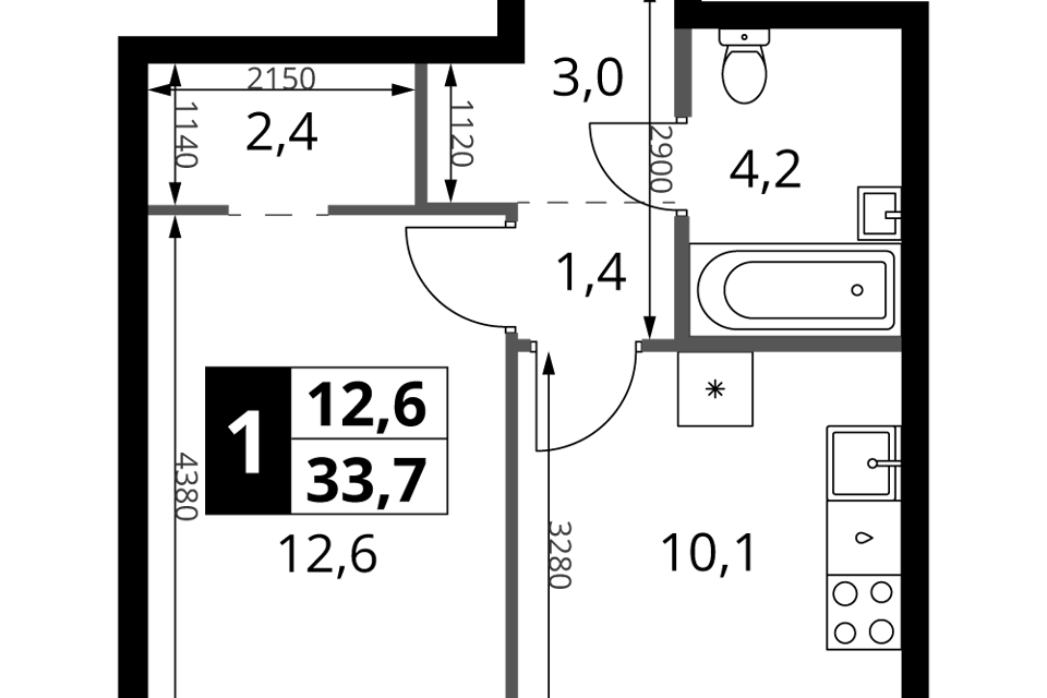 квартира г Москва проезд Проектируемый 727-й Новомосковский административный округ фото 1