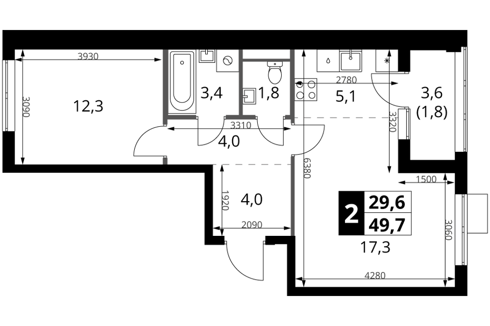 квартира г Москва проезд Проектируемый 727-й Новомосковский административный округ фото 1