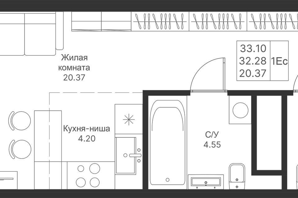 квартира г Казань городской округ Казань, жилой комплекс Мой Ритм фото 1