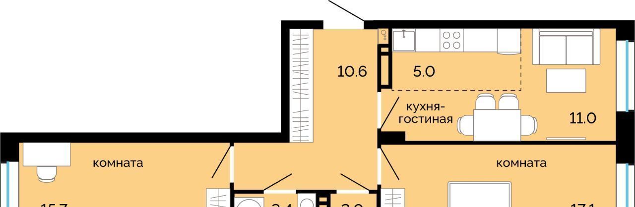 квартира г Пермь р-н Свердловский ул Куйбышева 135 фото 1