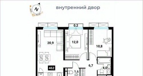 квартира г Москва метро Фили ул Большая Филёвская 3к/4 фото 1