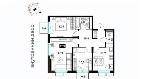 квартира г Москва метро Фили ул Большая Филёвская 3к/4 фото 1