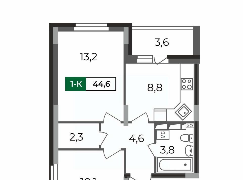 квартира г Владимир р-н Октябрьский б-р Сталинградский 5 фото 1