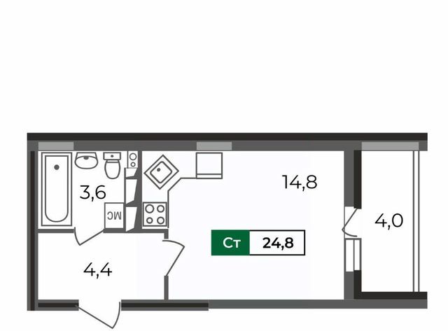 квартира г Владимир р-н Октябрьский б-р Сталинградский 5 фото