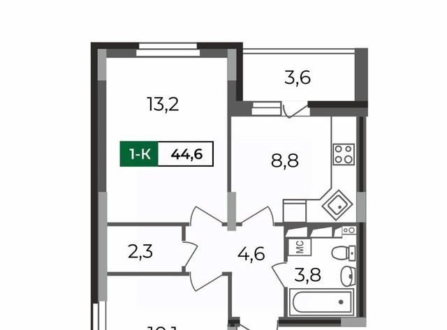 квартира г Владимир р-н Октябрьский б-р Сталинградский 5 фото