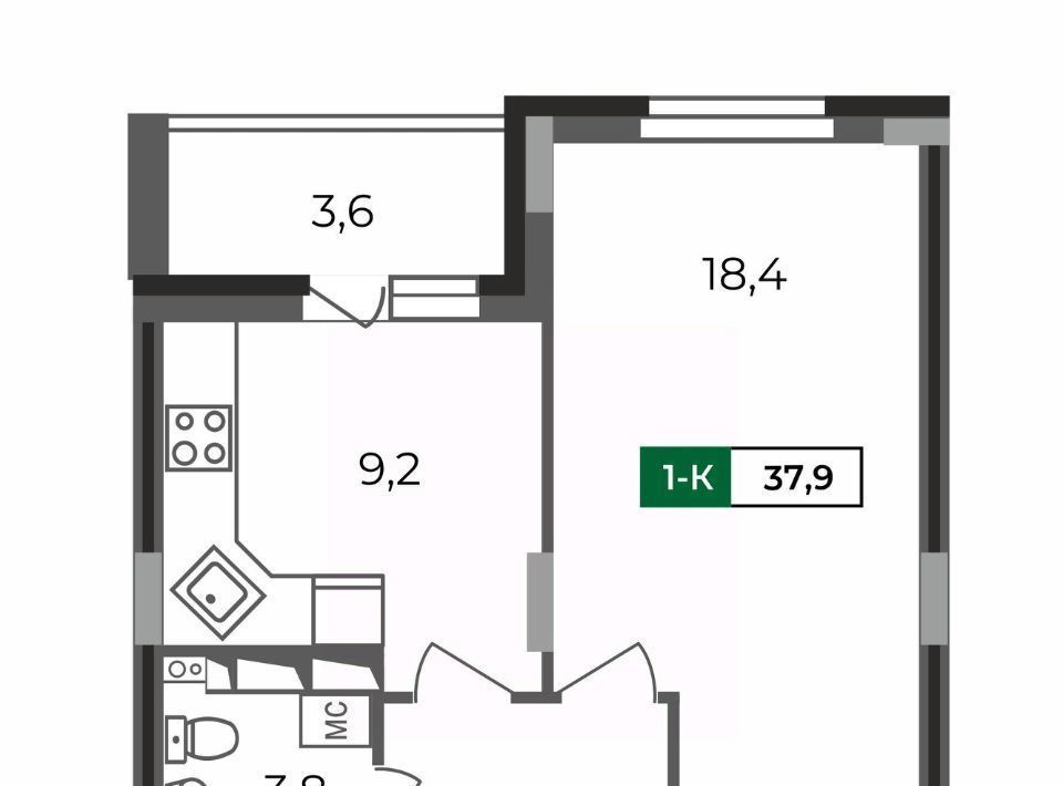 квартира г Владимир р-н Октябрьский б-р Сталинградский 5 фото 1