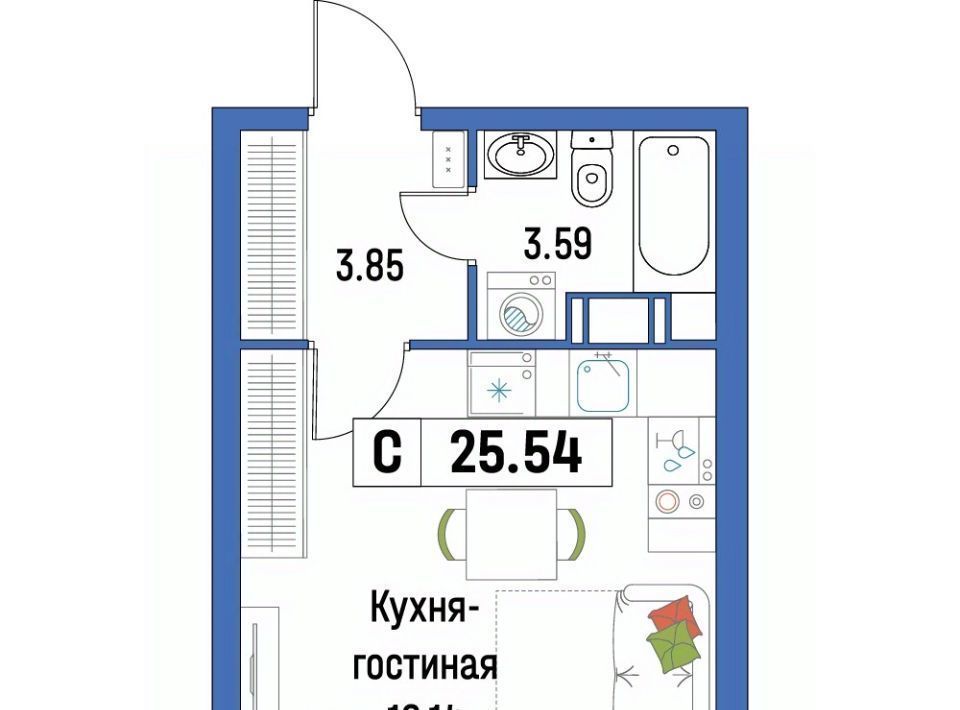 квартира р-н Всеволожский г Мурино ЖК «Урбанист» Девяткино фото 1