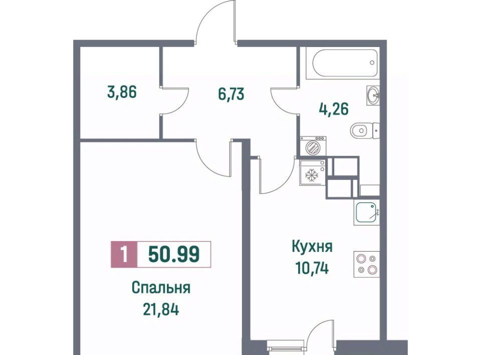 квартира р-н Всеволожский г Мурино пр-кт Ручьевский 1/24 Девяткино фото 1