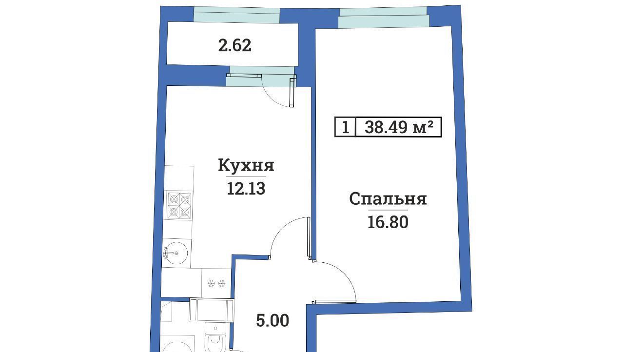 квартира р-н Всеволожский г Мурино пр-кт Авиаторов Балтики 25 Девяткино фото 1