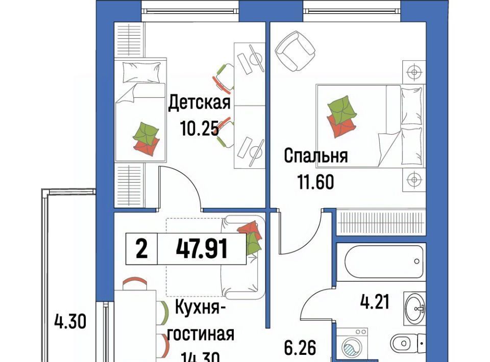 квартира р-н Всеволожский г Мурино ЖК «Урбанист» Девяткино фото 1