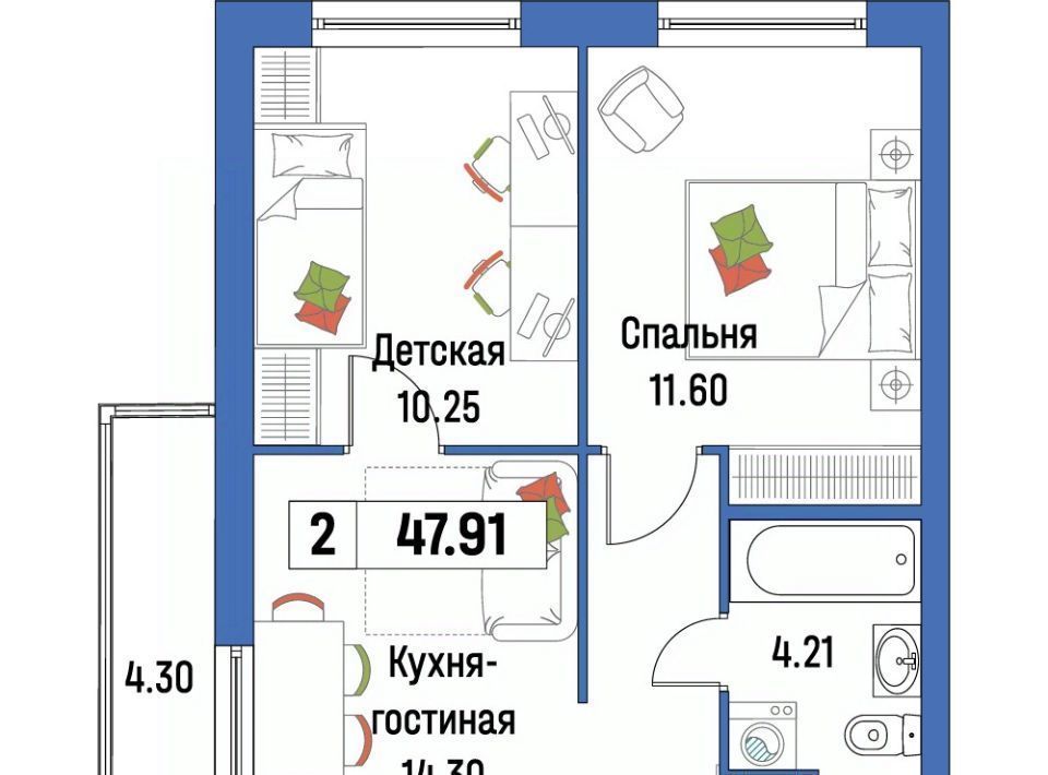 квартира р-н Всеволожский г Мурино ЖК «Урбанист» Девяткино фото 1