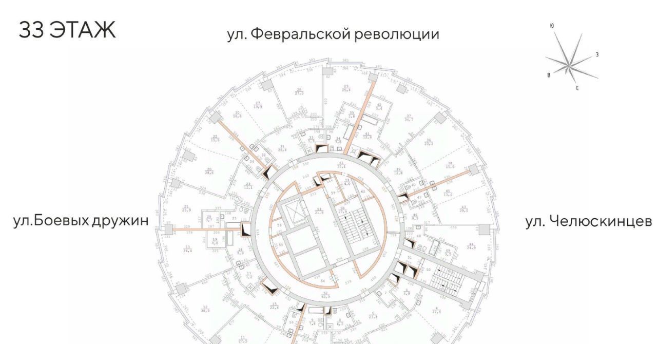 квартира г Екатеринбург Динамо ул. Бориса Ельцина фото 9