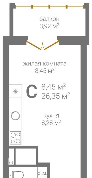 квартира г Нижний Новгород Горьковская ул 2-я Оранжерейная фото 2