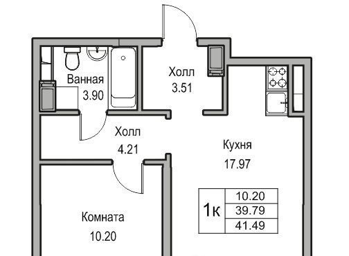 квартира г Санкт-Петербург ул Ивинская 1к/1 Беговая фото 1